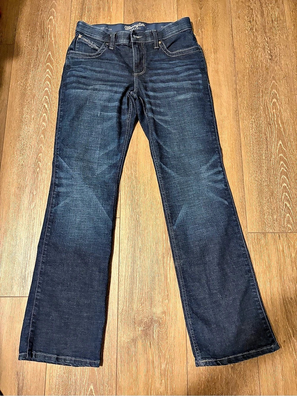 Wrangler Q-Baby Ultimate Riding Bootcut Jeans Blue 9x32